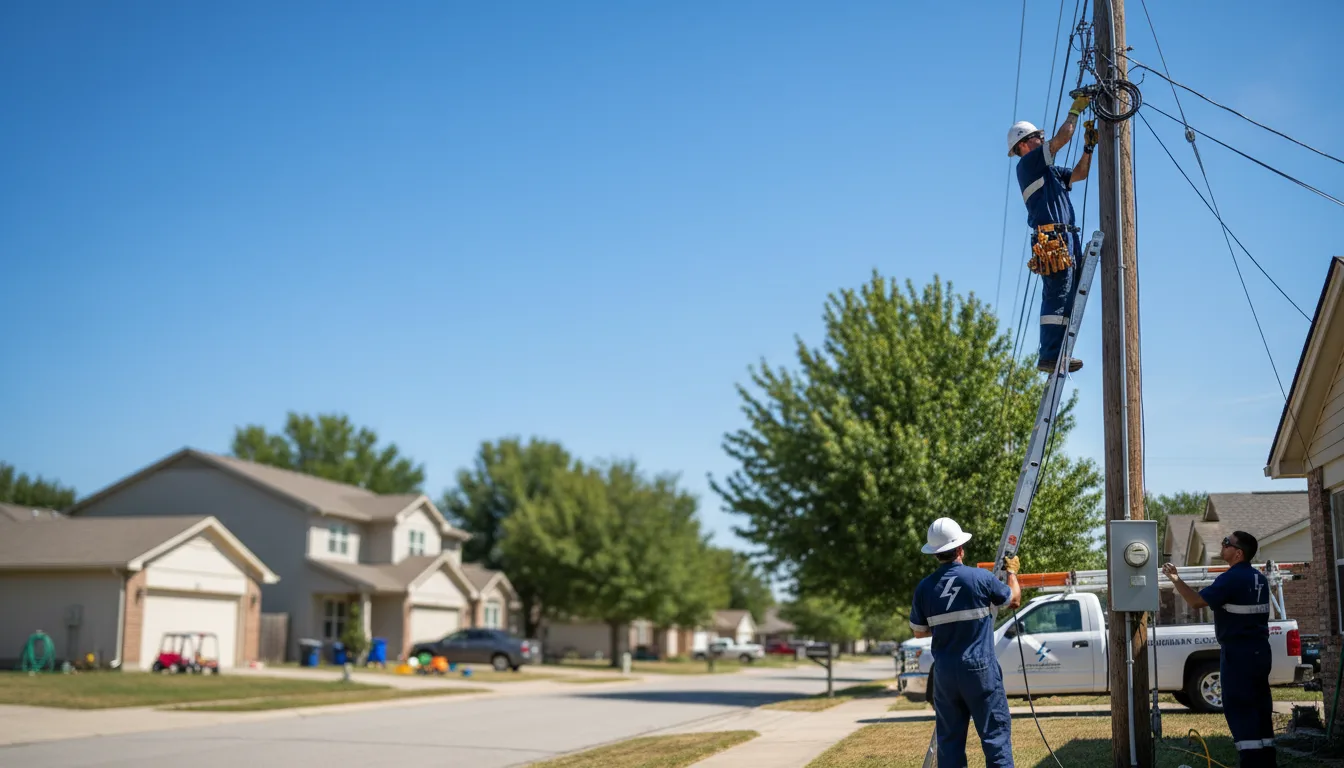 Residential electrician providing installation services in Mumford, NY